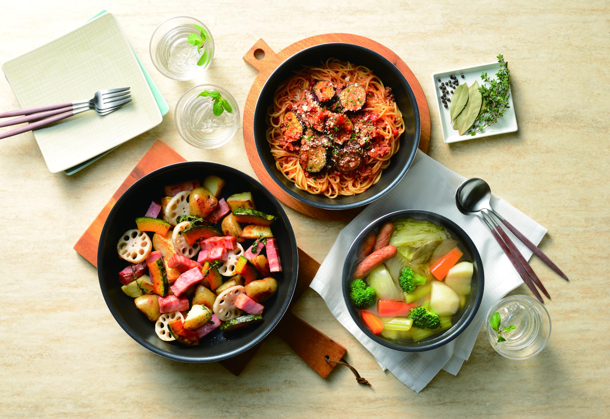 Amazon.co.jp: 和平フレイズ(Wahei freiz) IH対応 着脱ハンドル 鍋 3点